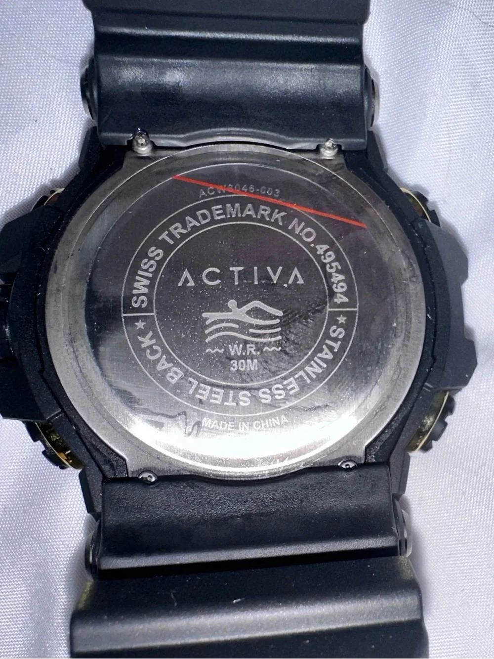 Activa X Invicta NWT Sync Men's 50mm Black Gold Digital Sport Watch ACW8046-003
